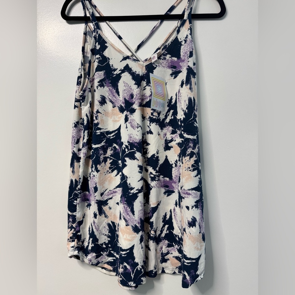Lularoe Daniella - Floral Print Sleeveless Top